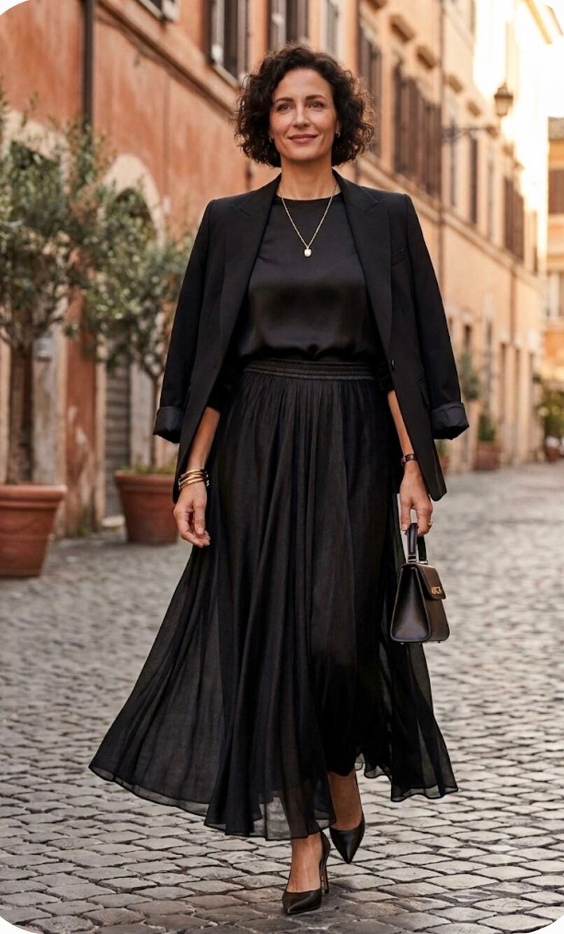 Forte Forte Voile Long Maxi Skirt in Black 0 XS